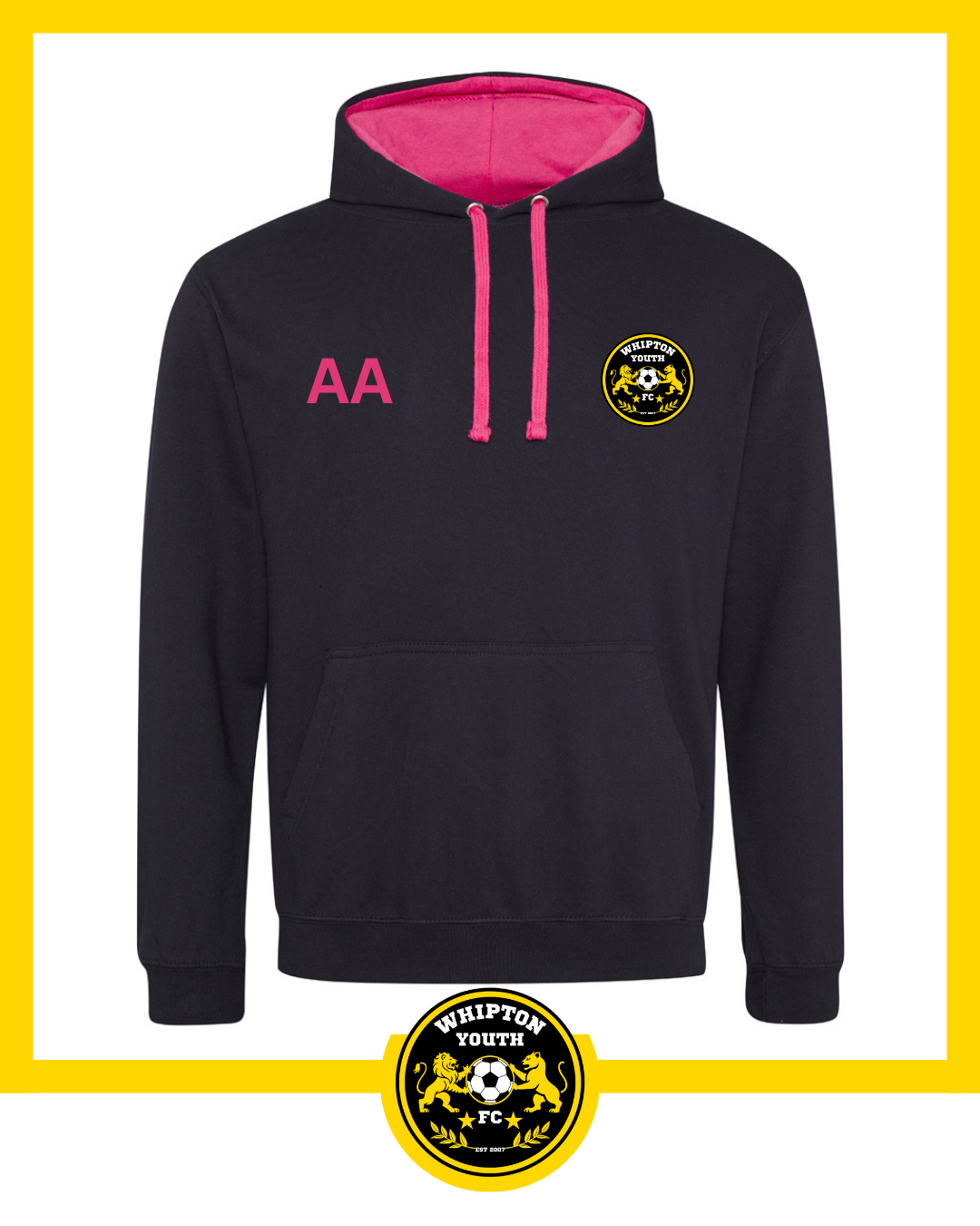 Adults Dual Colour Hoodie - Whipton Youth FC - Image 7