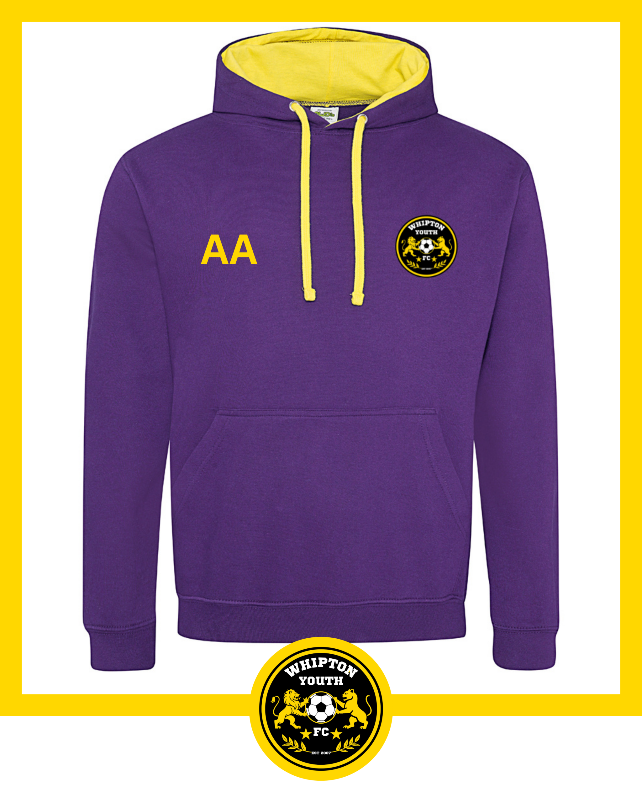 Adults Dual Colour Hoodie - Whipton Youth FC - Image 3