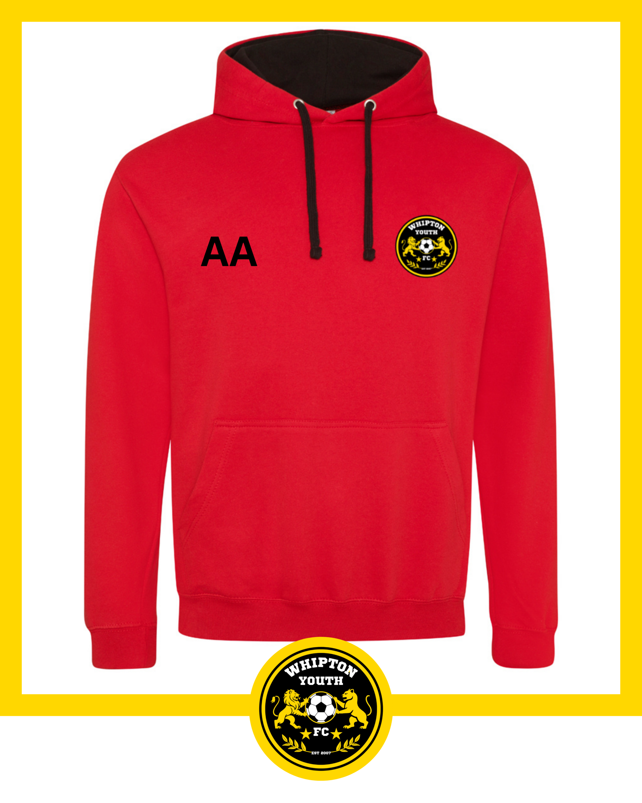 Adults Dual Colour Hoodie - Whipton Youth FC - Image 5