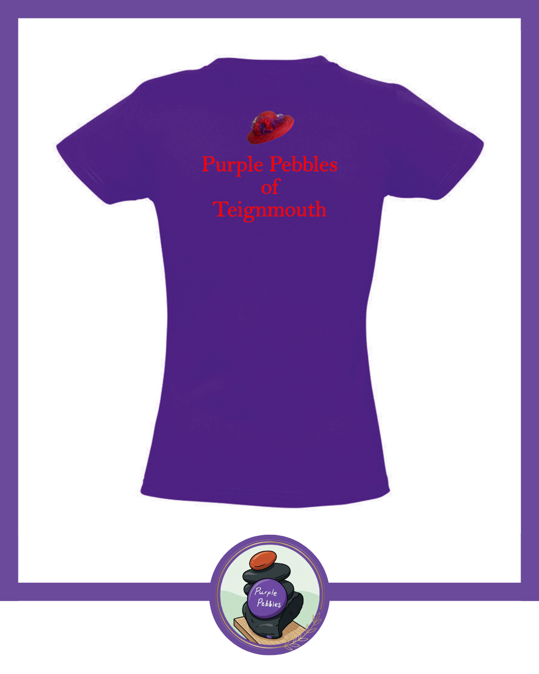Short Sleeve T-Shirt - Purple Pebbles - Image 2
