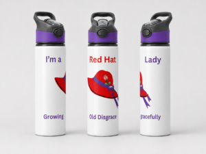 Purple Pebbles 650ml Water Bottle