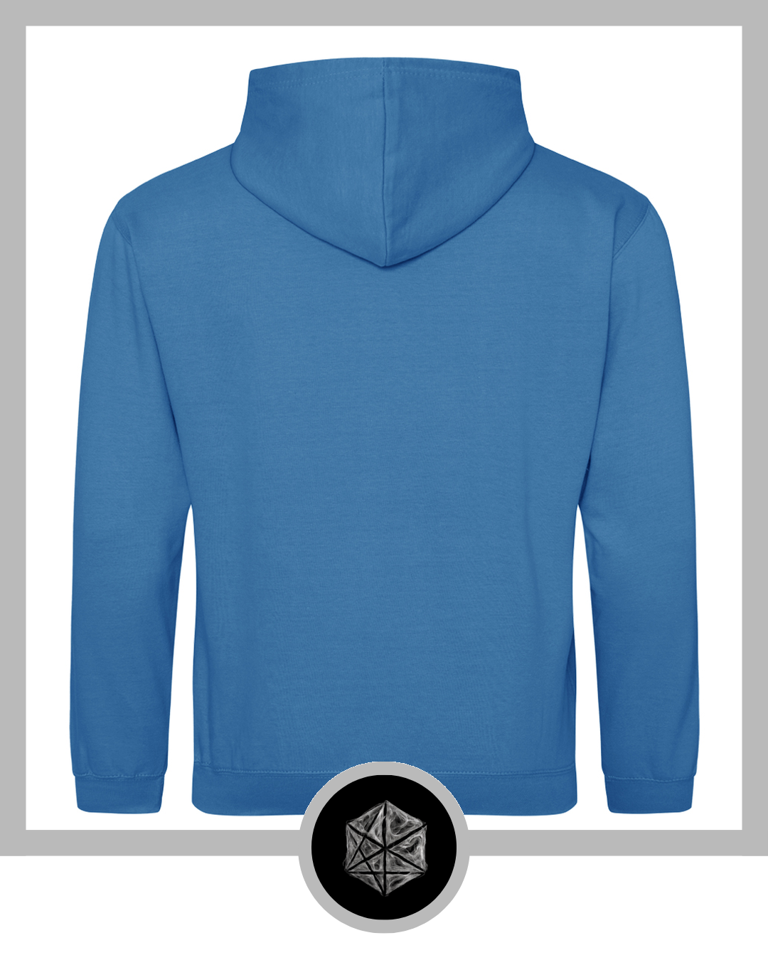 Kids Varsity Hoodie Sapphire Blue Heather Grey