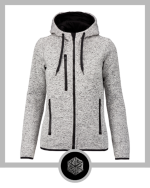 Ladies Heather Hooded Jacket